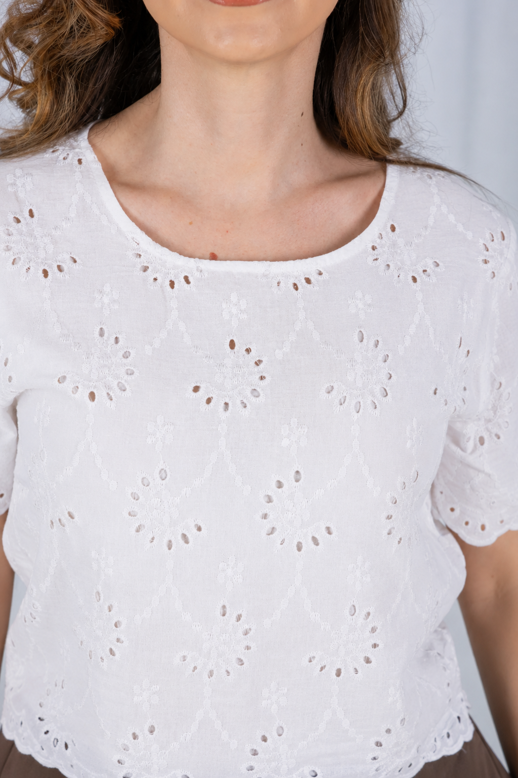 Blusa em Laise Fresca e Delicada Julia Branca