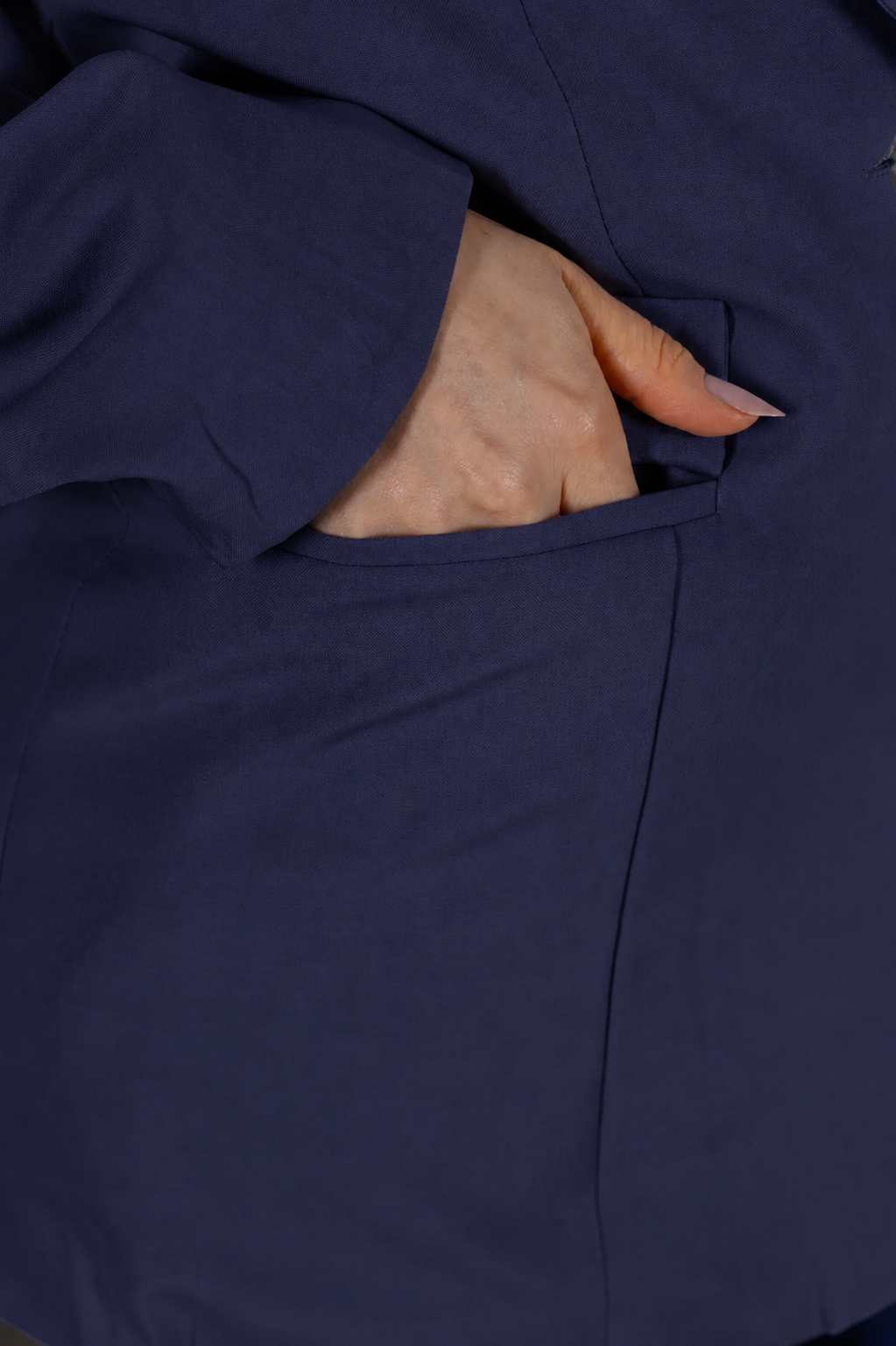 Blazer Estruturado Elegante Agatha Azul Marinho