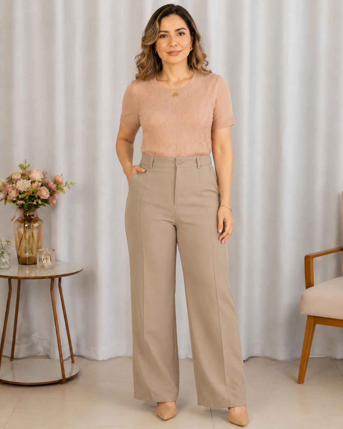 Blusa Manga Curta em Modal Texturizado Ariana Rosa - benefícios
