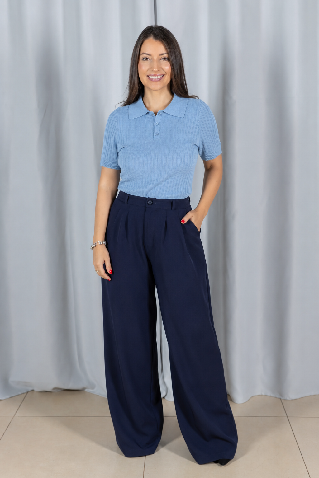 Blusa Modal Macia com Botões Julieta Verde