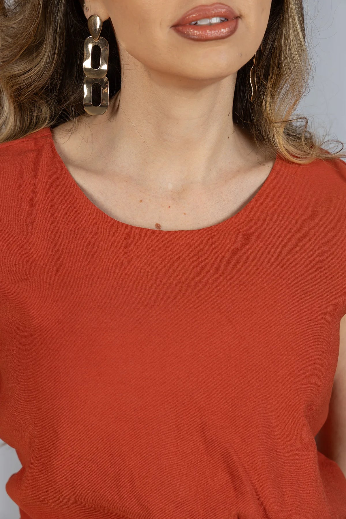 Vestido Leve em Visco Urban Cássia Terracota - adicional 7