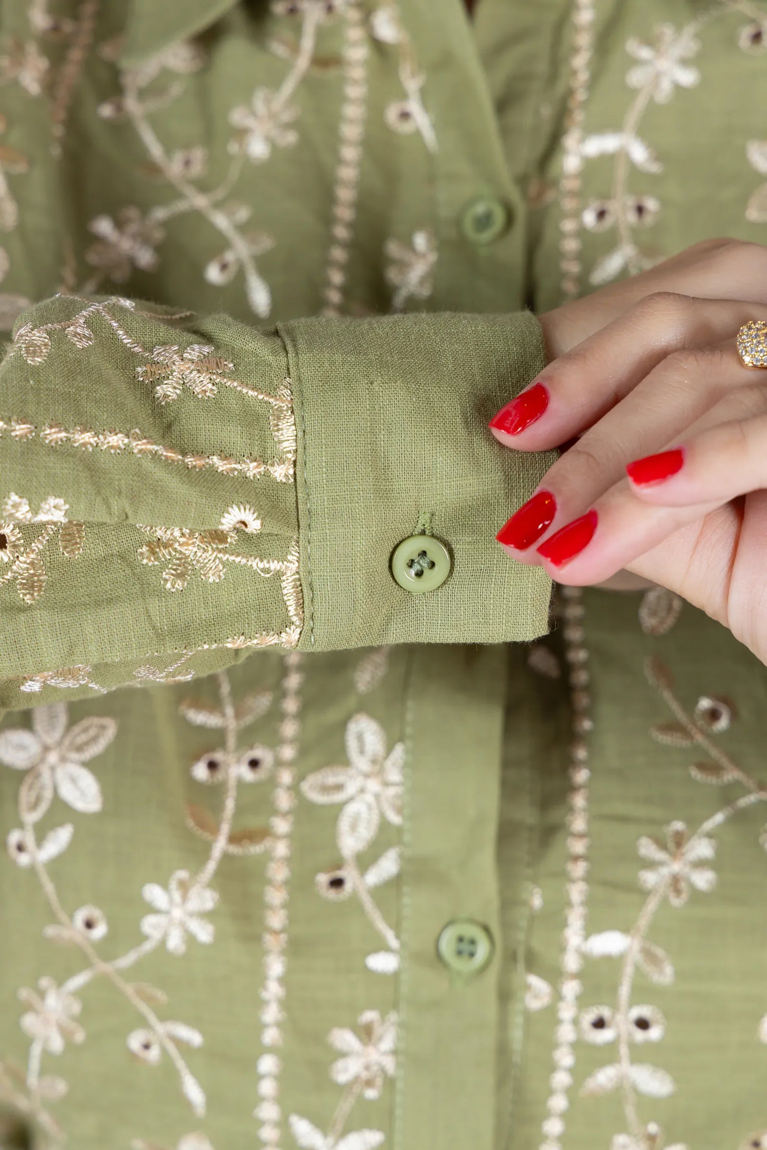Camisa Laise Atemporal Maitê Verde
