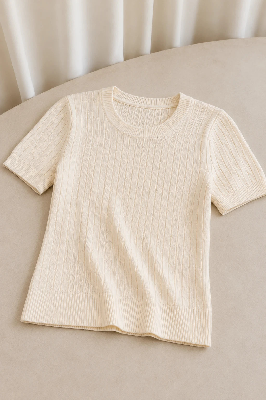 Blusa Modal Confortável Eva Creme