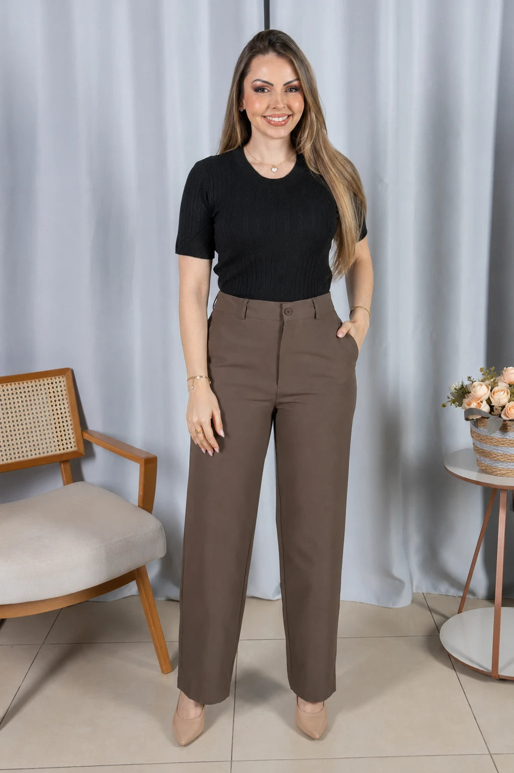 Blusa Modal Confortável Eva Preta