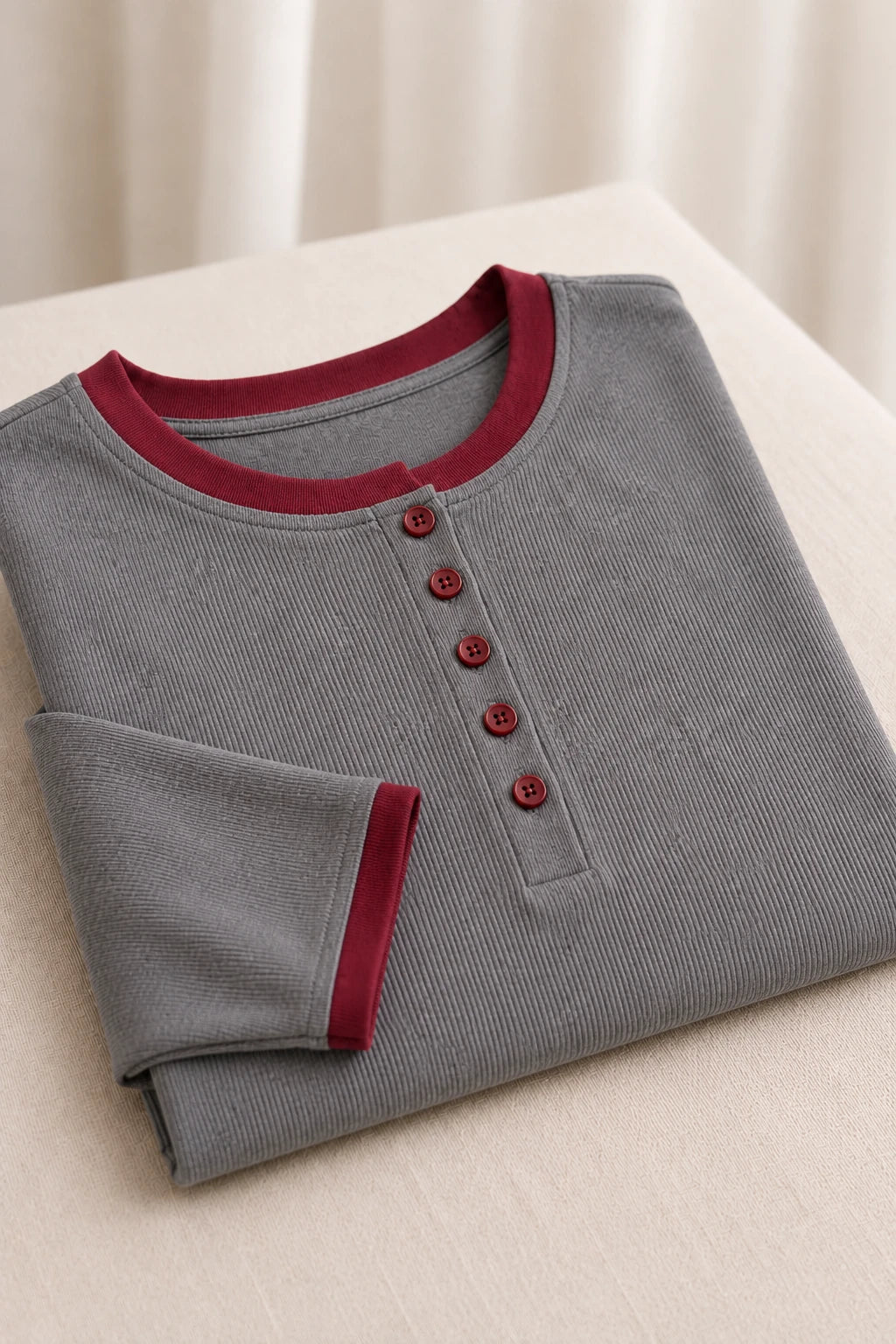 Blusa Cotton Lycra Confortável Helena Cinza