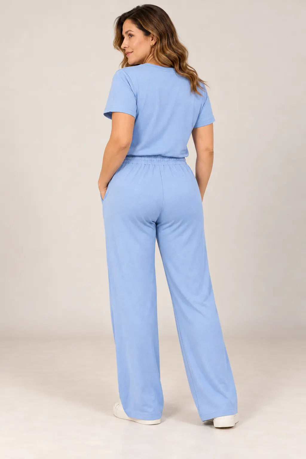Calça Corte Reto em Malha Knit Lorena Azul — lorena azul c (5).webp
