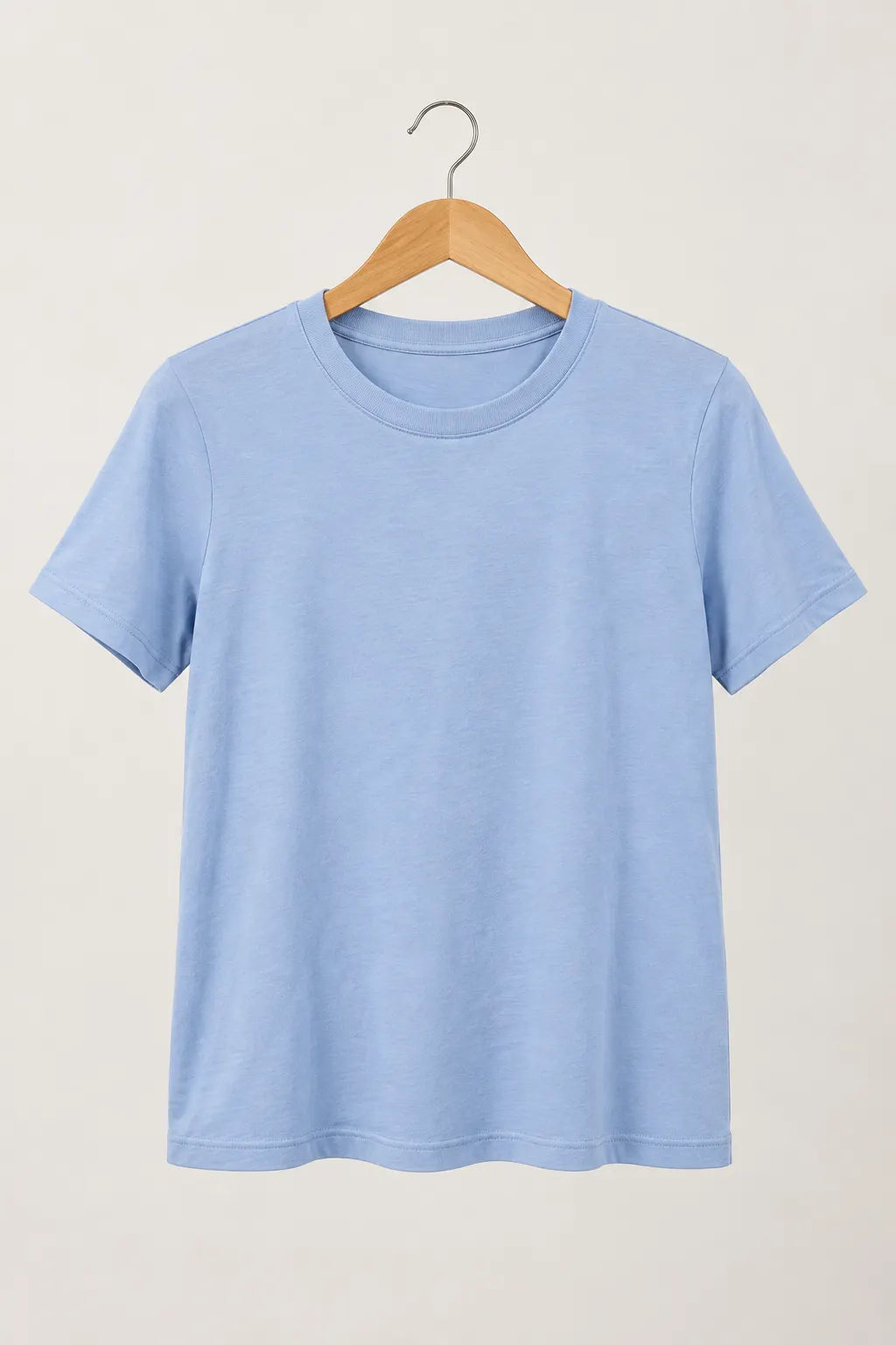 Blusa Manga Curta em Malha Knit Lorena Azul — lorena azul b.webp