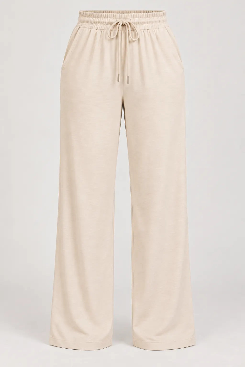 Calça Corte Reto em Malha Knit Lorena Creme — lorena creme c (8).webp