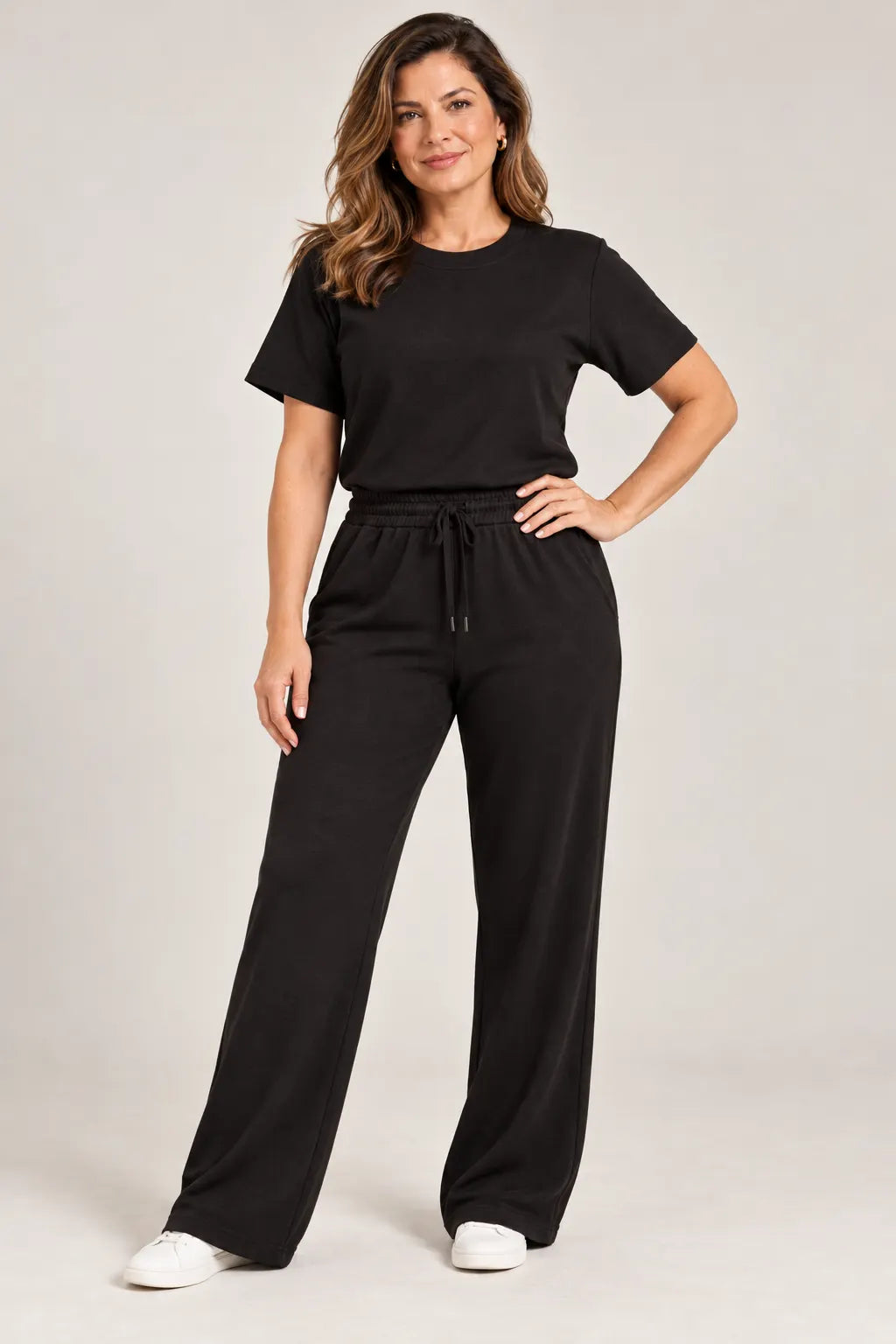 Blusa Manga Curta em Malha Knit Lorena Preta — lorena preta b (9).webp