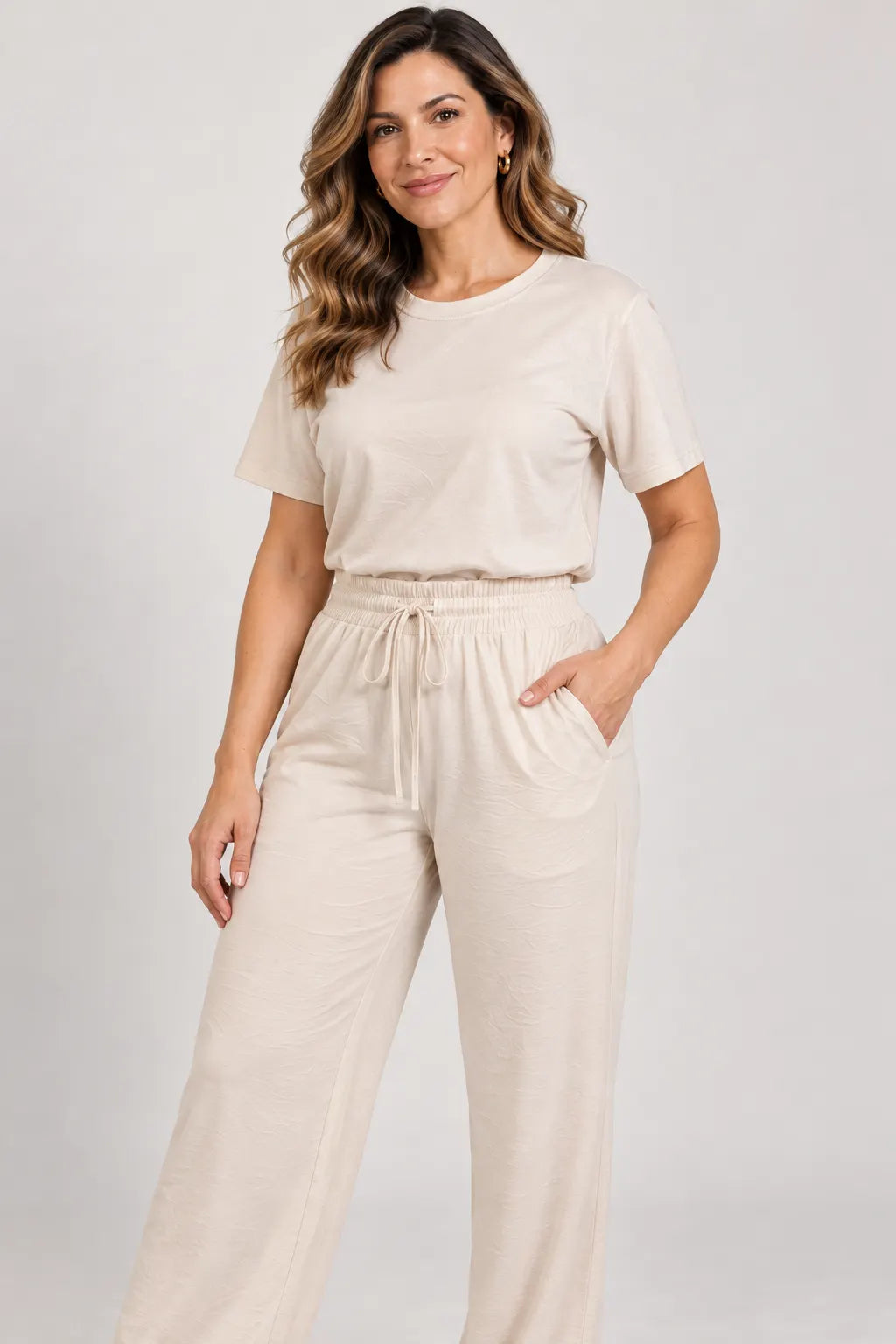 Blusa Manga Curta em Malha Knit Lorena Creme — lorena creme b (7).webp