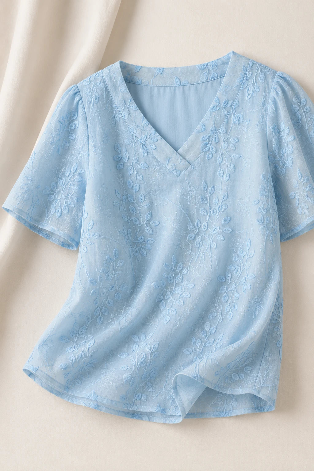 Blusa Laise Leve e Respirável Natália Azul